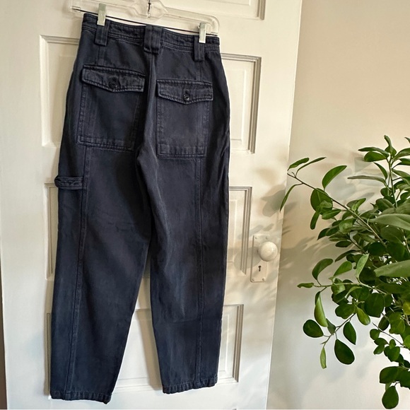 ALEX MILL Navy Cargo Pants, Sz 0 - Picture 7 of 10